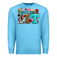 Ocean Blue valentines day lets get lit Premium Sweatshirt - AdoDesignShop