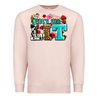 Pale Pink valentines day lets get lit Premium Sweatshirt - AdoDesignShop