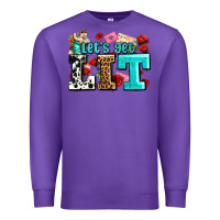 Purple valentines day lets get lit Premium Sweatshirt - AdoDesignShop
