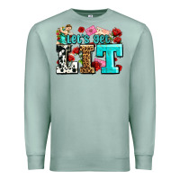 Seafoam valentines day lets get lit Premium Sweatshirt - AdoDesignShop