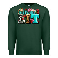 Sports Green valentines day lets get lit Premium Sweatshirt - AdoDesignShop
