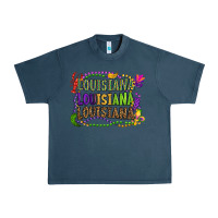 Midnight Navy louisiana louisiana louisiana mardi gras Urban Heavy Tee - OliviaCreatesArt