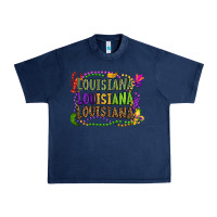 Navy louisiana louisiana louisiana mardi gras Urban Heavy Tee - OliviaCreatesArt