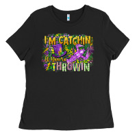 Black im catchin if youre throwin Ladies Tee - CowGirlArtShop