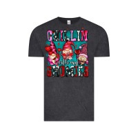 Vintage Black chillin with my gnomies olivia Vintage Tee - OliviaCreatesArt