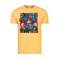 Vintage Mustard chillin with my gnomies olivia Vintage Tee - OliviaCreatesArt