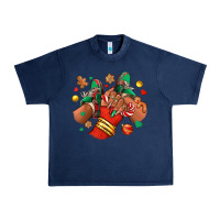 Navy Christmas black girl sneakers Urban Heavy Tee - RanaPortraitStore