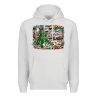Dove Grey merry Christmas tree western Premium Hoodie - CowhideDigitalArt