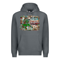 Rock merry Christmas tree western Premium Hoodie - CowhideDigitalArt
