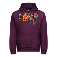 Mauve Wine camp life Urban Hoodie - JahusDesignShop