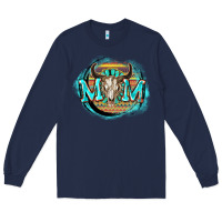 Navy Aztec mom Mother's Day Long Sleeve Tee - FaDigitalArtStudio