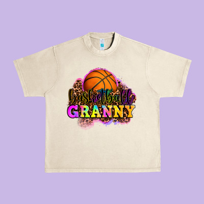 Basketball Granny Urban Heavy Tee Designed By Oliviacreatesart