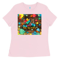Bubblegum Pink love needs no words Ladies Tee - CowGirlArtShop