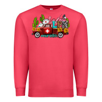 Cardinal lpn nurse truck with cactus and sunflowers Premium Sweatshirt - AdoDesignShop