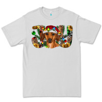 Dove Grey dachshund christmas joy Premium Tee - RanaPortraitStore