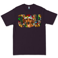 Plum dachshund christmas joy Premium Tee - RanaPortraitStore