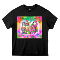 Black Fight Cancer in all colors Heavy Core Tee - NancyCooperArtShop