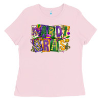 Bubblegum Pink mardi  gras Ladies Tee - CowGirlArtShop
