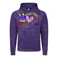 Cloud Purple Peace love rock Vintage Hoodie - FaDigitalArtStudio