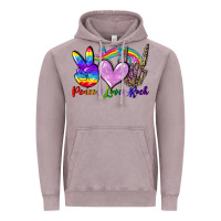 Vintage Zinc Peace love rock Vintage Hoodie - FaDigitalArtStudio