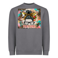 Storm teacher messy bun tumbler Heavyweight Sweatshirt - BarkalooDesign