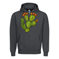 Smoke cactus Zipper Hoodie - BarkalooDesign