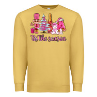 Antique Gold tis the season pink christmas Premium Sweatshirt - AdoDesignShop