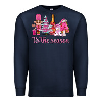 Navy tis the season pink christmas Premium Sweatshirt - AdoDesignShop
