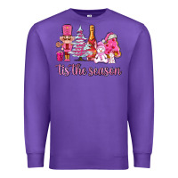 Purple tis the season pink christmas Premium Sweatshirt - AdoDesignShop