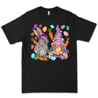 Black Easter gnome and rabbit Easter Day Premium Tee - HowdyJamesFarm