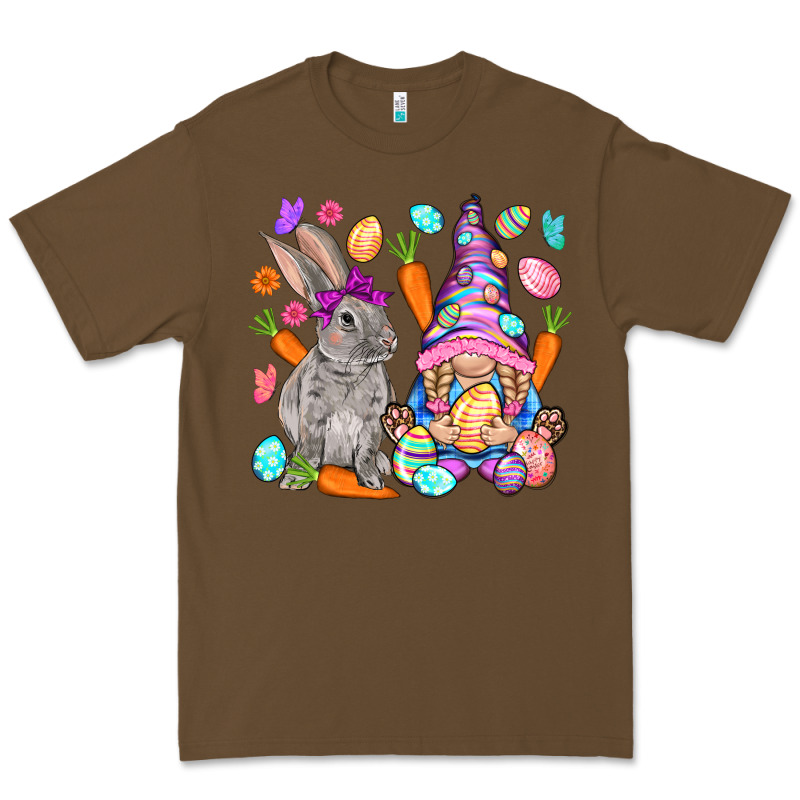 Easter Gnome And Rabbit Easter Day Premium Tee by HowdyJamesFarm | Teevron