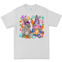 Dove Grey Easter gnome and rabbit Easter Day Premium Tee - HowdyJamesFarm
