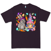 Plum Easter gnome and rabbit Easter Day Premium Tee - HowdyJamesFarm
