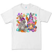 White Easter gnome and rabbit Easter Day Premium Tee - HowdyJamesFarm
