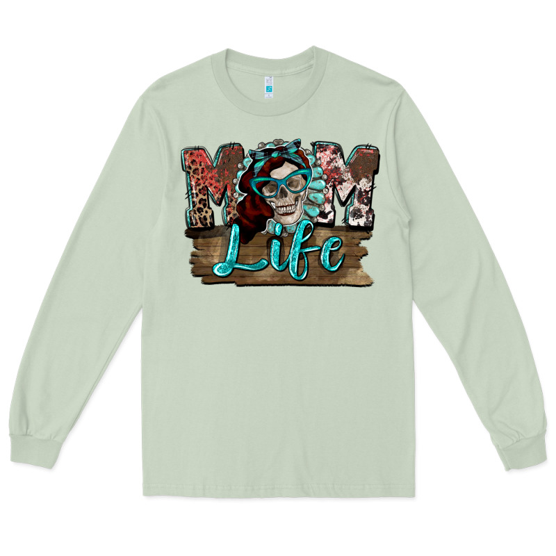 Mom Life Skull Mother's Day Long Sleeve Tee by FaDigitalArtStudio | Teevron