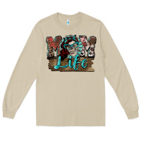 Mushroom Mom life skull Mother's Day Long Sleeve Tee - FaDigitalArtStudio