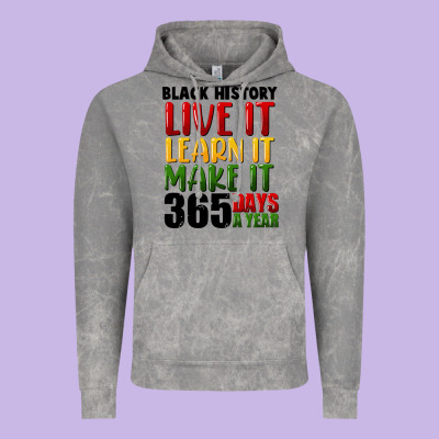 Black History Live It Vintage Hoodie Designed By Fadigitalartstudio