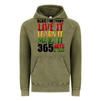Vintage Olive black history live it Vintage Hoodie - FaDigitalArtStudio