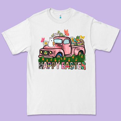 Happy Easter Day Truck Premium Tee Designed By Howdyjamesfarm