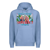 Colony Blue santa's favorite respiratory therapist Premium Hoodie - CowhideDigitalArt