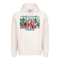 Pale Pink santa's favorite respiratory therapist Premium Hoodie - CowhideDigitalArt