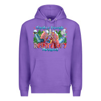 Purple santa's favorite respiratory therapist Premium Hoodie - CowhideDigitalArt