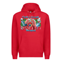 Red santa's favorite respiratory therapist Premium Hoodie - CowhideDigitalArt