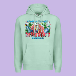 Santa's Favorite Respiratory Therapist Premium Hoodie Designed By Cowhidedigitalart