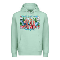 Seafoam santa's favorite respiratory therapist Premium Hoodie - CowhideDigitalArt