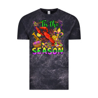 Cloud Black tis the season mardi gras olivia Vintage Tee - OliviaCreatesArt