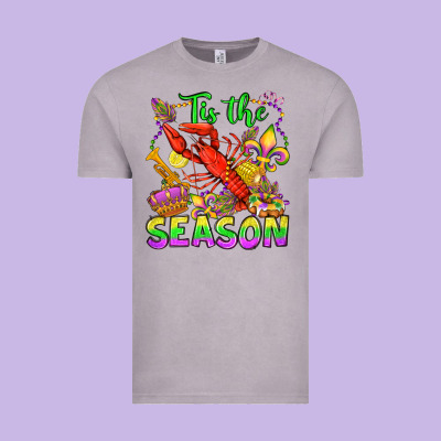 Tis The Season Mardi Gras Olivia Vintage Tee Designed By Oliviacreatesart