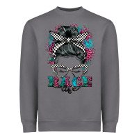 Storm race life  messy bun Heavyweight Sweatshirt - BarkalooDesign