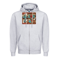 Heather Grey god is love cross Zipper Hoodie - BarkalooDesign