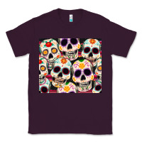 Plum cinco de mayo skull Classic Tee - CowGirlArtShop